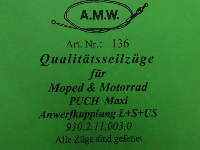 Kabel Puch Maxi koppelingskabel A.M.W. photo